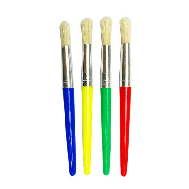 4 pinceles para pintar al óleo para niños, favoritos de la fiesta de Pascua, pinceles sencillos para niños, pinceles de acuarela