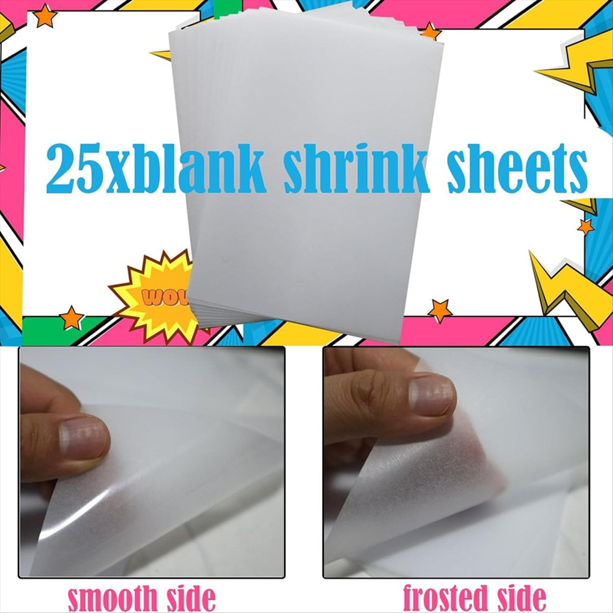 Heat Shrink Plastic Sheet Kit Shrink Papers Large Shrink Film Papers