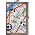 thumbnail image 3 of The Powerpuff Girls - Group Map Wall Poster, 14.725" x 22.375", Framed, 3 of 3