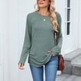 thumbnail image 6 of zbxnLI Womenss Sweatshirts Crew Neck Long Sleeve Shirts Tunic Tops Casual Loose Pullover Fall Winter Soft Top, 6 of 7