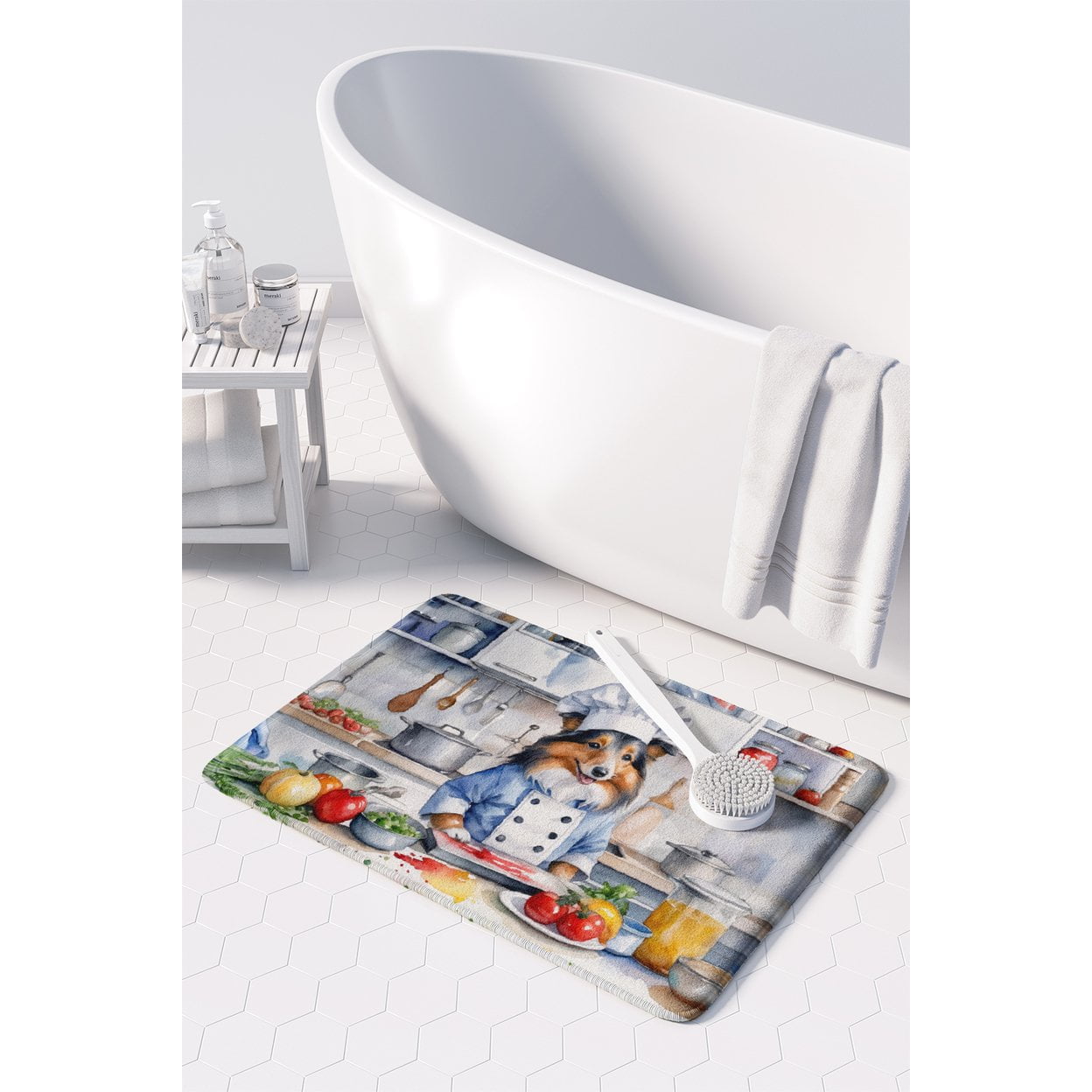Sheltie The Chef Memory Foam Kitchen Mat 27 in x 19 in