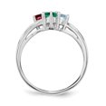 thumbnail image 3 of Sterling Silver Rhodium-plated Family Jewelry Mounting XMR10/4SSM-5 (mm x 4mm), 3 of 3