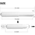 thumbnail image 3 of 2 Pack - White Toilet Paper Holder Spring Loaded Roller Replacement, 3 of 5