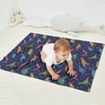 thumbnail image 2 of Colorful Cartoon Dinosaurs Plants Pattern Blanket,Comfortable Soft Lamb Wool Throw Blanket,All Season,Warm Lightweight Blankets for Sofa Bed Couch Living Room Chair,30"x40", 2 of 4