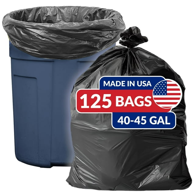 Bolsas de basura Reli. SuperValue, 150 litros (40-45 galones), 125 unidades