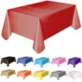 thumbnail image 3 of Fashion Plastic Rectangle Table Cover Cloth Wipe Clean Party Oblong Tablecloth Covers Table covers Birthday, 3 of 5