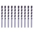 thumbnail image 1 of Ensemble de Perceuse à Maçon 7/16 Po Pointe en Carbure Noir/blanc Perceuse Béton Roche-10 Pcs, 1 of 4