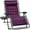 Amethyst Purple, variant on Oversized Padded Zero Gravity Chair, Folding Outdoor Patio Recliner, XL Anti Gravity Lounger for Backyard w/Headrest, Cup Holder, Side Tray, Polyester Mesh - Burgundy