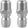 thumbnail image 4 of HUGFEGWE 2 Pcs Raccord Pivotant pour Laveuse à Pression 3/8 NPT Connecteur en Acier Inoxydable Raccords Pivotants Sans Pli Adaptateur Lavage de Voiture CJB91-85881, 4 of 9
