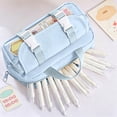 thumbnail image 7 of High Capacity Pencil Case, Aesthetic Big Pencil Bag Pouch Box Organizer Pen Case with Zipper, Kawaii Stationery Storage and Organizer, Classroom Office Supplies for Teen and Adult, 7 of 7