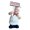 A, variant on KGJQ Cartoon Fat Chef Fridge Magnet, Hand-painted 3D Chef Refrigerator Magnet, Picture Photo Holder for Home Office Kitchen Decoration