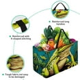 thumbnail image 3 of Frog Reusable Foldable Large Capacity Oxford Cloth Storage Basket Shopping Bag Laundry Basket, 3 of 7