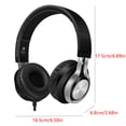 thumbnail image 2 of K2 Auriculares estéreo con cable de 3,5 mm para colocar sobre la oreja, Auriculares para juegos con cancelación de ruido para computadora portátil, Gris plateado Inevent EL2059-04B, 2 of 7