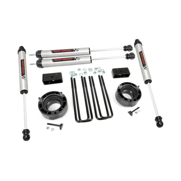 Rough Country 2.5" Leveling Kit w/V2 Shocks for 1994-2001 Ram 1500 4WD - 36270