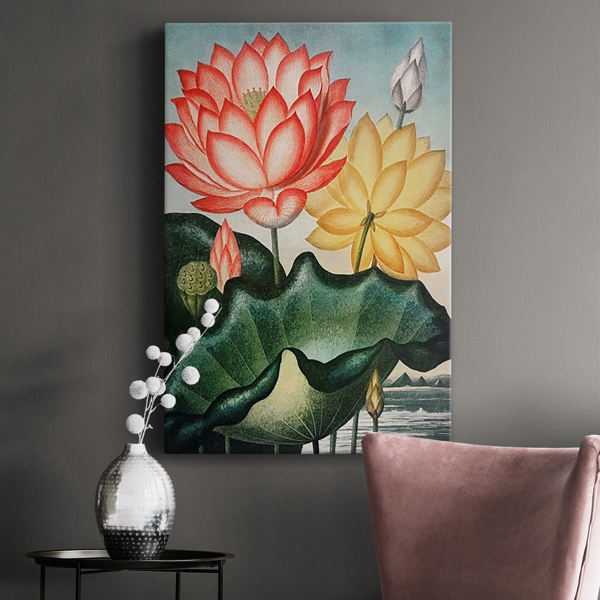 Temple of Flora V Premium Gallery Wrapped Canvas - Ready to Hang