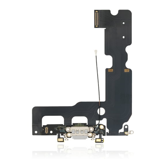 Replacement Charging Port Flex Cable Compatible For iPhone 7 Plus (Premium) (Silver)