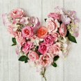 thumbnail image 1 of Serviette de Déjeuner Rose Coeur, 1 of 1