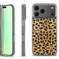 For iPhone 17 Pro Shockproof Protective Phone Case, by OneToughShield - Cheetah Gold/Black