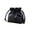 Black, variant on Small Leather Drawstring Bucket Bag Large Capacity Cosmetic Bag Bucket Bags and Purses Crossbody Bucket Satchel Bag Soft Drawstring Purse Travel Toiletry Bag Brown