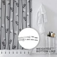 thumbnail image 3 of Grey White Shower Curtain 72x72in, Branch Floral Shower Curtains set for bathroom with 12 Hooks, Minimalist Elegant Fabric Stall Bath Curtain,Waterproof Fabric,Weighted Hem, Machine Washable, 3 of 5