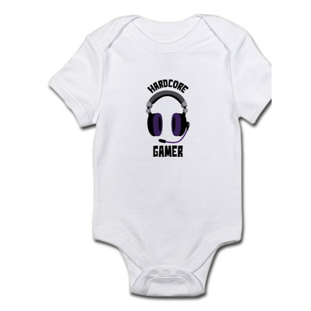 

CafePress - Hardcore Gamer Body Suit - Baby Light Bodysuit