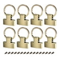 thumbnail image 1 of Unique Bargains 8Pcs 22mm/ 0.87' Key Fob Hardware with Keychain Ring Purse Bag Hardware, Bronze Tone, 1 of 5
