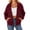 Wine, variant on CHGBMOK Women's Fall Hoodies Raglan Sleeve Fleece Sweatshirt Long Sleeve Zip Front Casual Jacket with Pockets