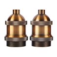 thumbnail image 1 of Pendant Lamp Holder 2Pcs Coffee Aluminum DIY Friendly Lamp Socket for Light Use, 1 of 4