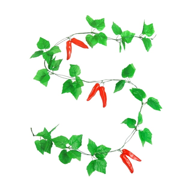 GROWTH TANK Artificial Flower Greenery Rattan Hanging Plant Fake Rattan for Home Wedding Pepper