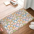 thumbnail image 4 of Goofa 16"x24" Inches Rainbow Flowers Doormats for Outdoor Entrance - Non-Slip Welcome Mat, Heavy Duty Door Mats Outdoor, Spring Doormat, 4 of 9