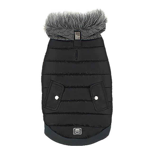 Go Fresh Pet GJ040F7BLACKLG Banff ElastoFit Dog Jacket, Black