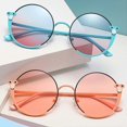 thumbnail image 3 of Kids Sunglasses Shades Fashion Sun Glasses UV400 Protection Metal Snail Kids Glasses For Girls Boys Age 5-16, 3 of 4