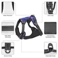 thumbnail image 3 of Vsdgher Blue Skull Rose Pattern Dog Harness,No Pull Pet Harness with Soft Padded Handle,Adjustable Reflective Vest with 2 Buckles,4 Slide Buckles,S-XL, 3 of 5