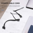 thumbnail image 2 of Cable de extensión de alimentación SATA de 15 pines para disco duro, cable adaptador divisor de fuente de alimentación de 1 macho a 5 hembras para servidor de PC DIY, 2 of 8