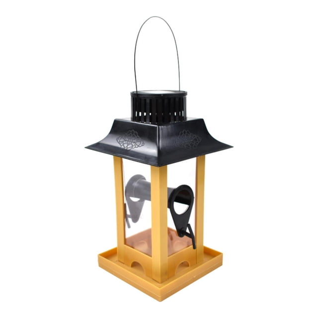 Alimentador de pájaros solares de alimentación de alimentación de alimentación Ligera al aire libre con alimentador de paloma de lámparas LED para