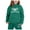Dark Green, variant on Hienoo Children's Hoodie Set with Bow Print Toddler Girls Hoodie and Sweatpants Outfits