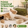 thumbnail image 5 of Metal Rabbit Hay Feeder Basket, Hanging Small Pet Food Manger Rack for Guinea Pigs Chinchillas Bunny Cage, Rust-Proof Grass Storage Holder, AKLJWH, 5 of 9