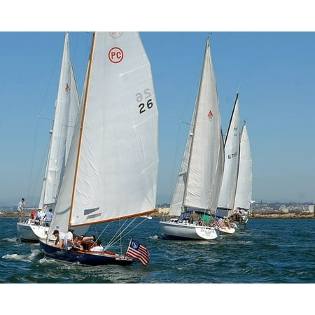 LAMINATED POSTER San Diego Water Sailboats Sea Ocean California Poster Print 24 x (Best Ocean Going Sailboats)