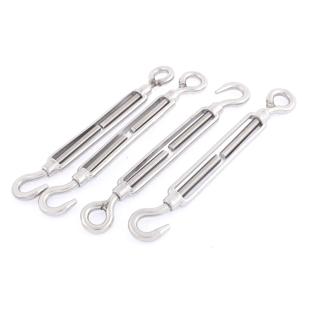Tendeurs De Câble En Acier Inoxydable 304 - Lot De 12 M4 Réglables Avec Crochet Et Œillet, Charge 30 Kg - 10