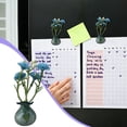 thumbnail image 6 of Mini Glass Wall Hanging Vase with Artificial Purple Flowers, Magnetic Fridge or Wall Decor for Bathroom, Kitchen, Bedroom and Small Spaces, 6 of 7