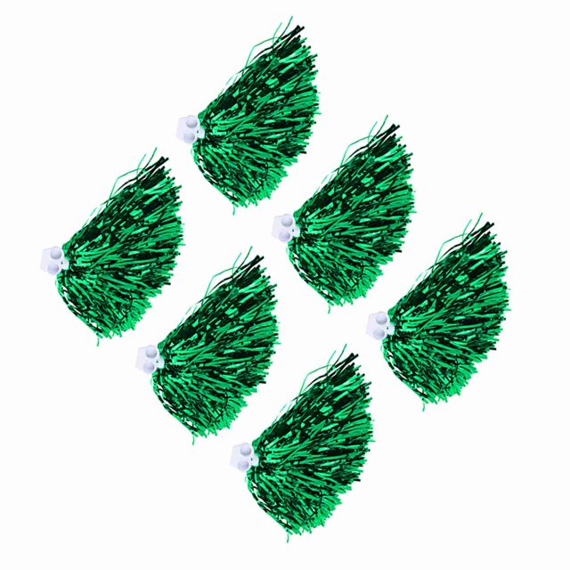 6 Pompones de Porristas, Flores Brillantes para Muñeca, Pompones de Porristas, Pompones, Ideal Para Estadio, Fiesta
