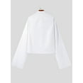 thumbnail image 4 of Men's Stylish Lengthen Sleeve Design Shirts Casual Party Polyester Shirts, 4 of 7