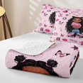 thumbnail image 4 of spefrowx Cute Fashion Beauty Quilt Full for Girls, Cartoon Star Butterfly Full Bedspread Sets, 3-Piece, 4 of 7