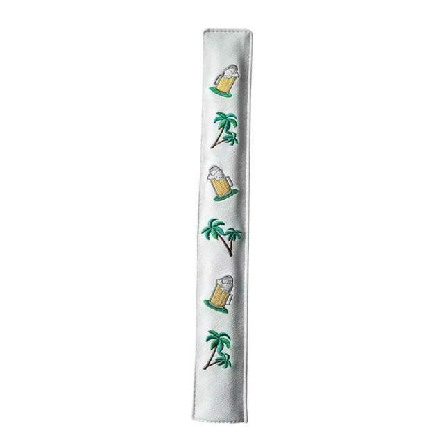 Lipstore Golf Alignment Stick Cover Golf Rod Protector for Outdoor Golfer Accessories white