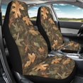 thumbnail image 4 of XYZCANDO 2 pcs Car Seat Covers for Front Car Seat Car Front Seat Covers Easy to Install Stretchy, Sedan SUV Truck Automotive Seat Cushion Covers, Yellow and Green Maple Leaf Pattern, 4 of 10