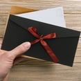 thumbnail image 4 of Shisuyan 10 Pcs Enveloppe d'Invitation Kraft Nœud Enveloppe d'Invitation Papier Kraft, 4 of 8