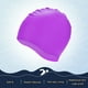 thumbnail image 4 of Uxcell Gorro de Natación de Silicona 1-Pack para Mujeres y Hombres, Sombrero de Natación Impermeable No Deslizante Duradero [Morado], 4 of 6