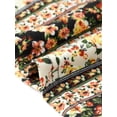 thumbnail image 6 of DARING DIVA Women's Plus Boho Floral Double Ruffle Sleeve Blouses 1X Black Yellow, 6 of 6