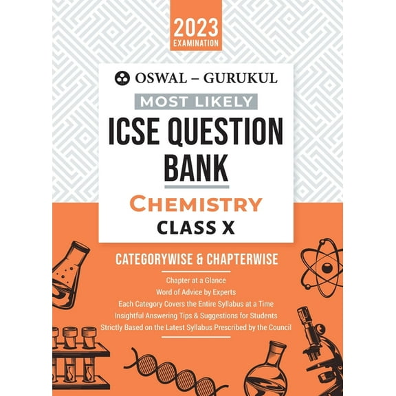 Oswal - Gurukul Chemistry Most Likely Question Bank: ICSE Class 10 For 2023 Exam, (Paperback)