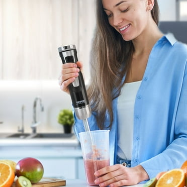 BENTISM Commercial Immersion Blender 15" Heavy Duty Hand Mixer 200W 8-Speed